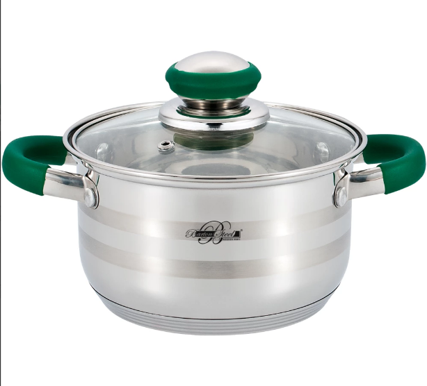Кастрюля Barton Steel BS 2800-16 green 1,8л
