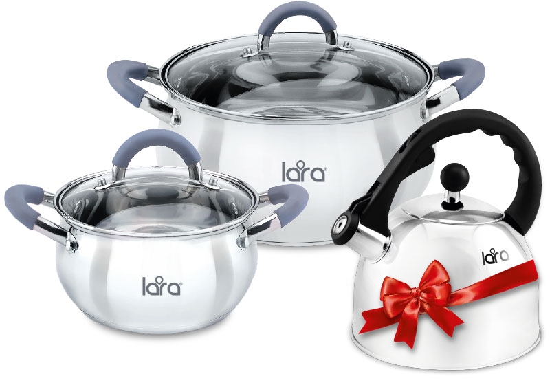 Набор посуды Lara LR02-103 Bell, 3 пр