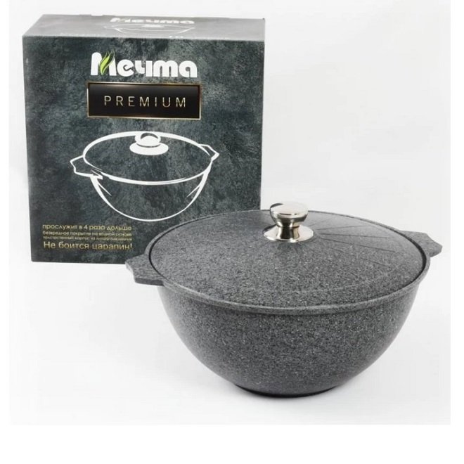 Кастрюля Мечта Premium grey 48901 8,0л.