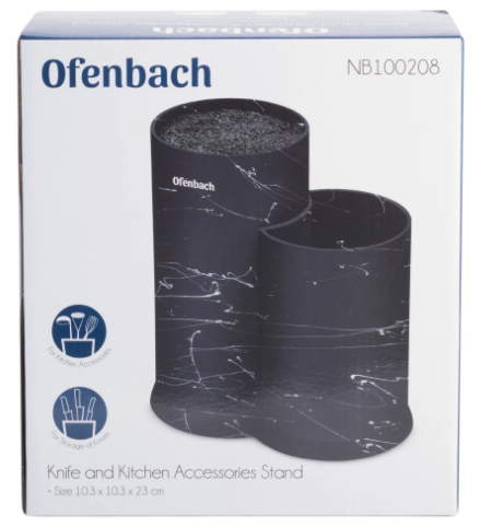Подставка для ножей и кухонных принадлежностей двойная Ofenbach NB100208