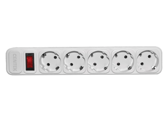 Сетевой фильтр Centek СТ-8900-5-1,8 White