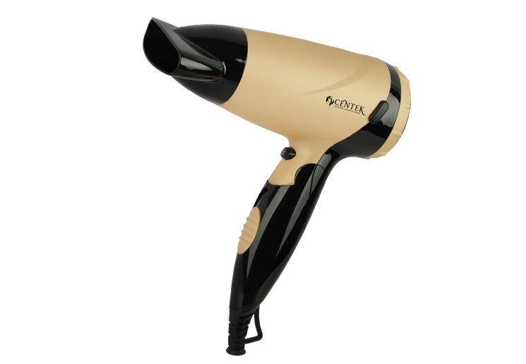 Фен Centek CT-2209 BLG черный/золотой перламутр