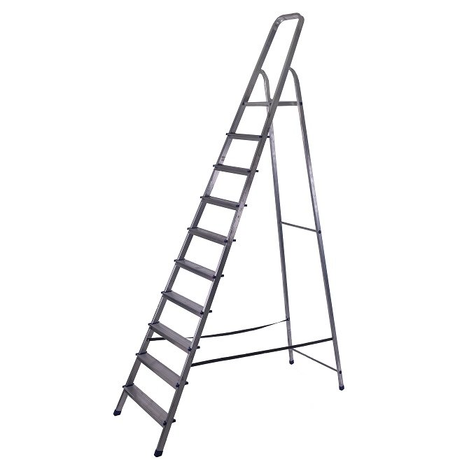 Стремянка Stairs OS10 10 ступеней оцинкованная