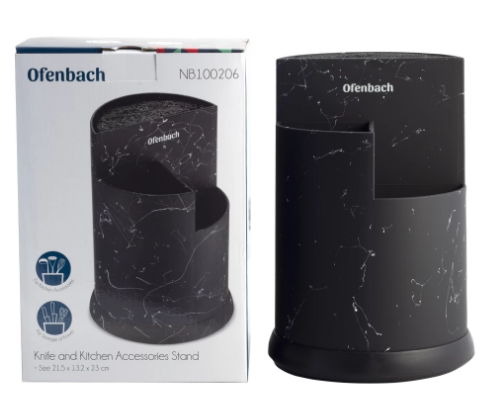 Подставка для ножей и кухонных принадлежностей тройная Ofenbach NB 100206