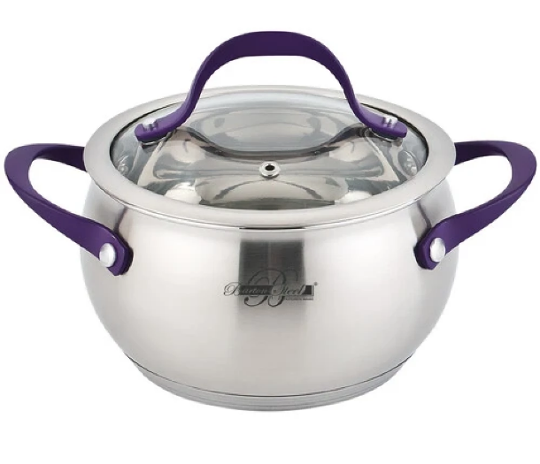 Кастрюля Barton Steel 4,5л BS 2017-22 purple