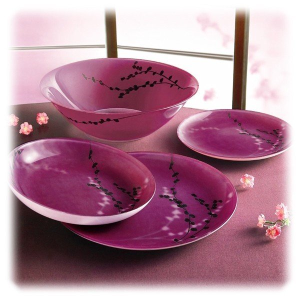 Набор столовый Luminarc Kashima Fushia G9715 19 предм
