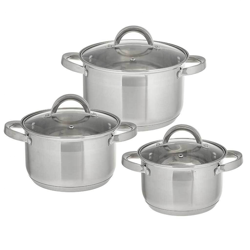 Набор посуды Webber BE-627/6 6 пр. 2,2л, 3,0л, 4,0л