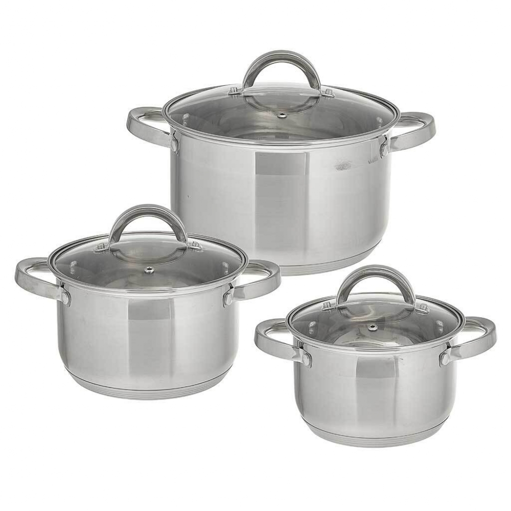 Набор посуды Webber BE-628/6 6 пр. 2,2л, 3,0л, 5,2л