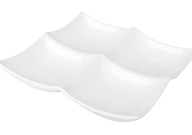 Менажница 4-х секционная Meze 18 см JST4G180P КОРАЛЛ