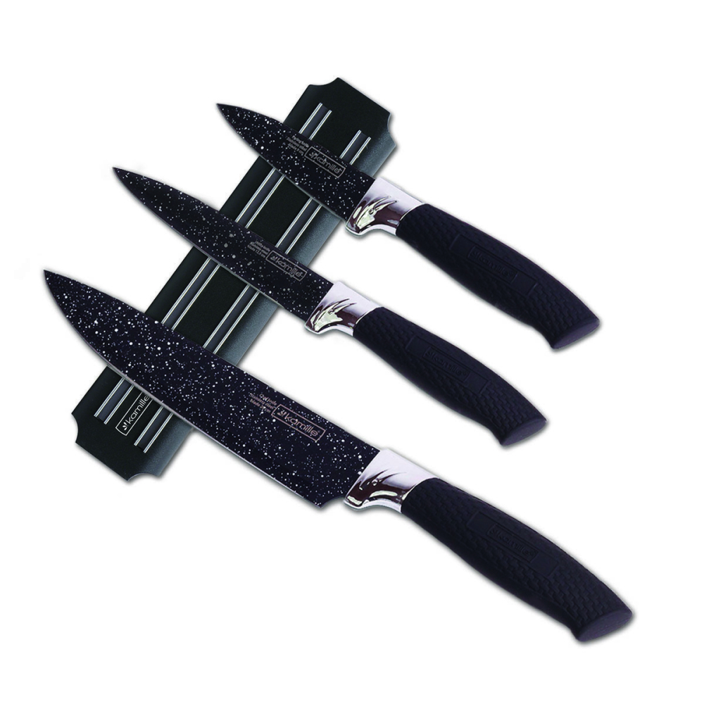 Ножи Kamille KM-5148B 3пр.+магнитн.держатель