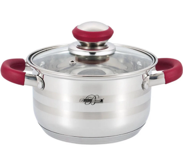 Кастрюля «Barton Steel» BS 2800-18 red 2,5 л