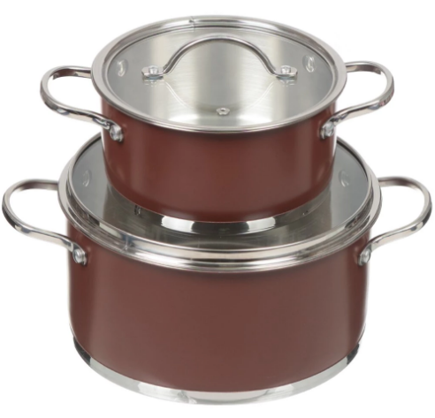 Набор кастрюль Bohmann 4пр. (2,1л, 5,2л) BH-0414
