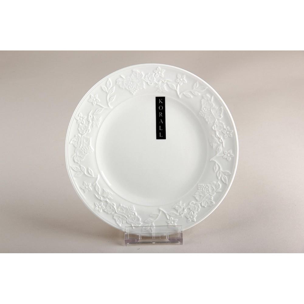 Тарелка десертная 21,5см LNZ-Р0122 "Зара" Коралл