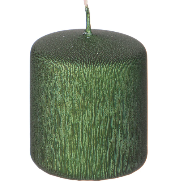 Свеча Adpal Столбик 7/5,8см Зеленый. 348-870