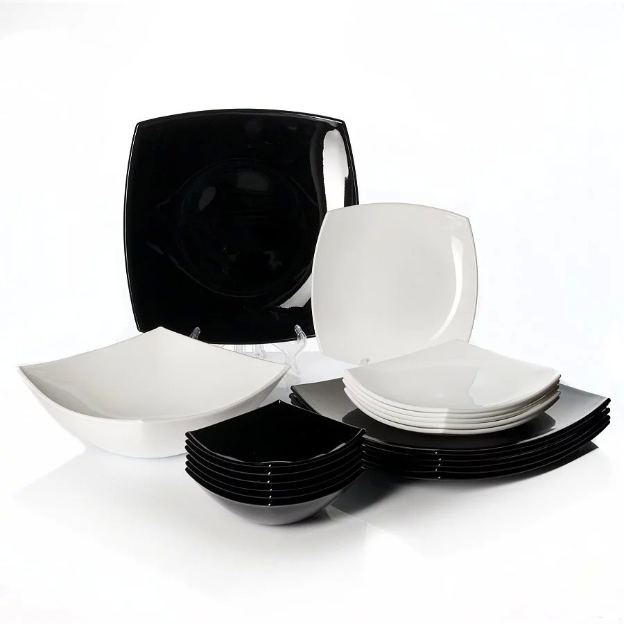 Набор посуды Luminarc Quadrato Black&White C5239 18пр