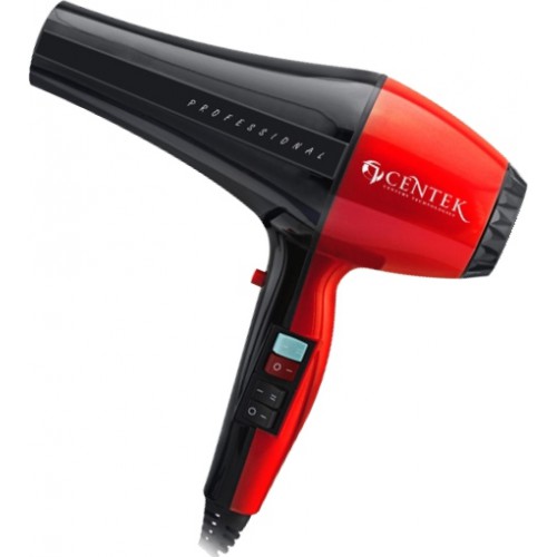Фен Centek CT-2225 Professional черный/красный