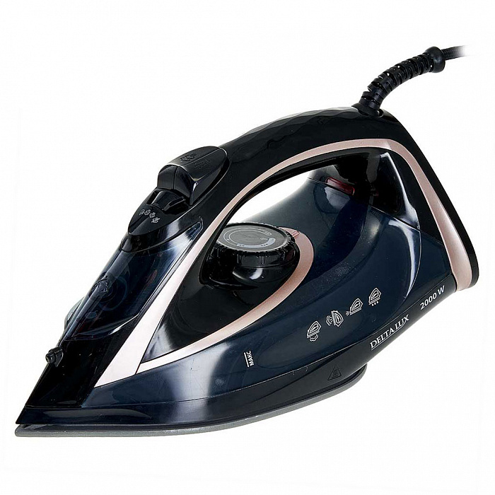 Утюг DELTA DE-3001 черный с бронзовым