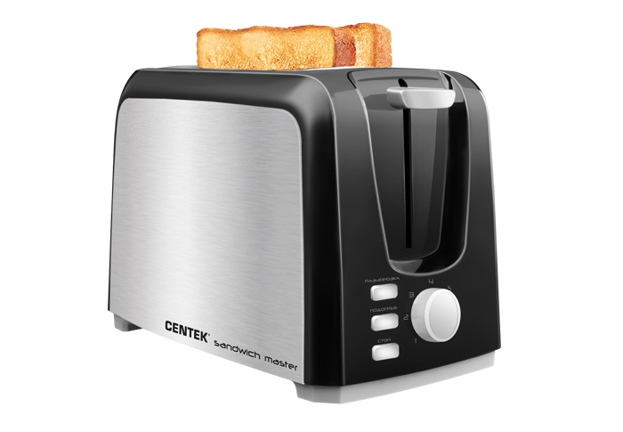  Тостер Centek СТ-1429 (Black/SS)