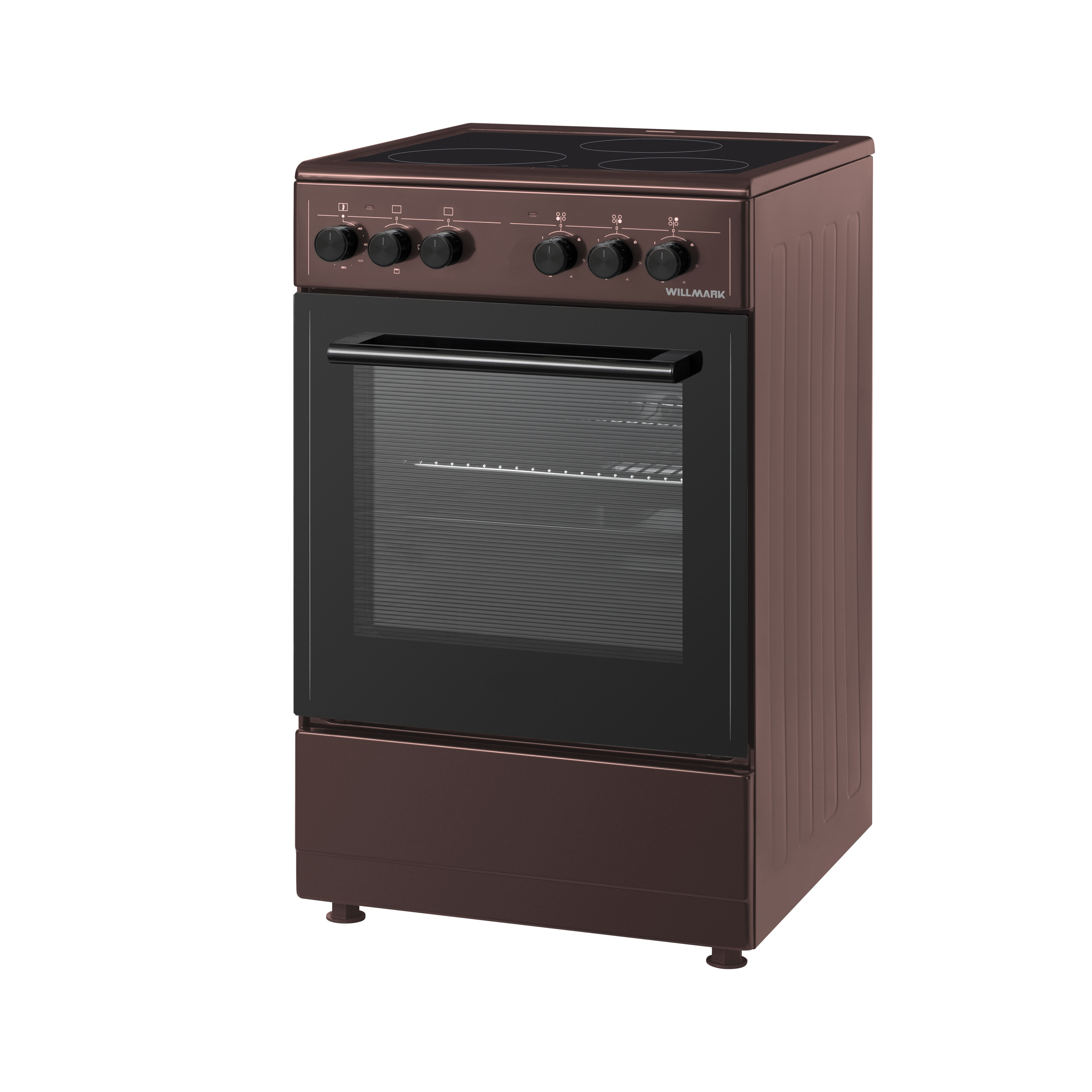 Электрическая плита WILLMARK CER-56402SS коричневый