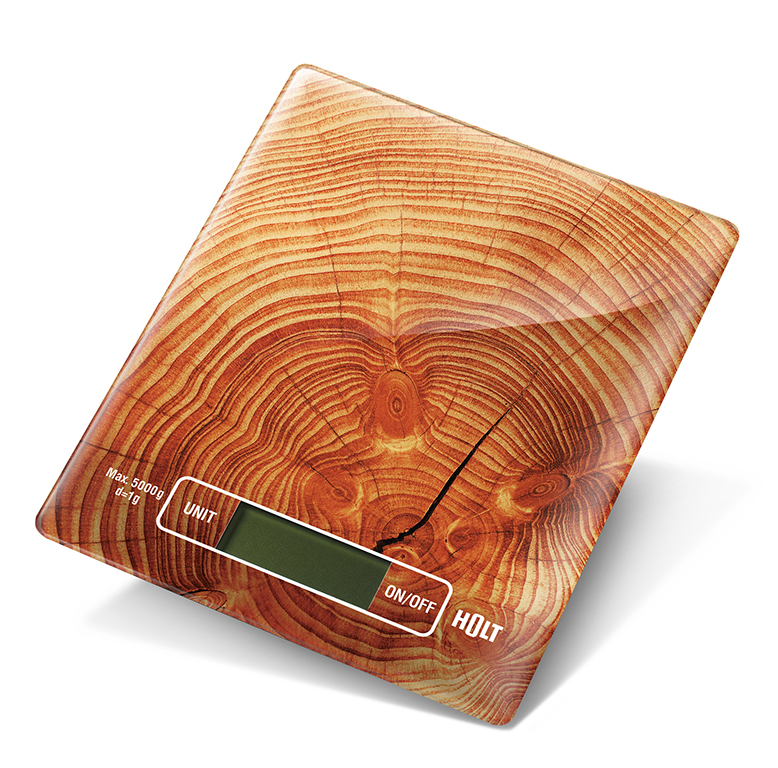 Весы кухонные электронные 5кг HT-KS-004 wood Holt