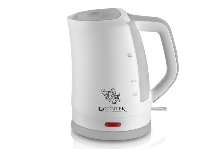 Электрочайник Centek CT-1061 (бел/сер)