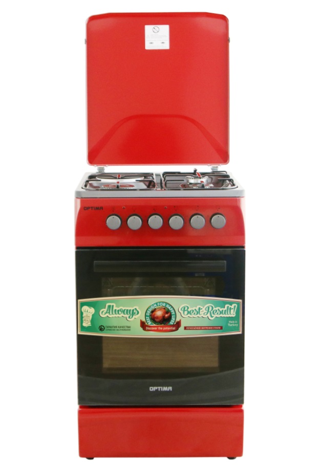 Плита комбинированная Optima CS-5631 красный