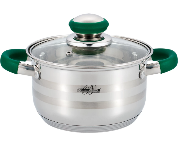 Кастрюля «Barton Steel» BS 2800-18 green 2,5 л
