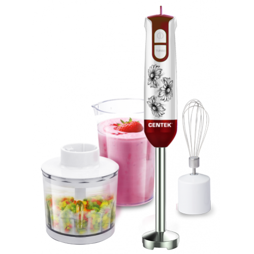 Блендер Centek CT-1336 Flower (белый/красный)