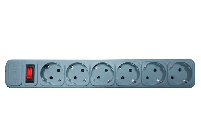 Сетевой фильтр Centek СТ-8901-6-3,0 Gray