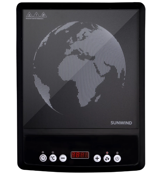 Плита Индукционная SunWind SCI-0501 черный стеклокерамика (настольная)