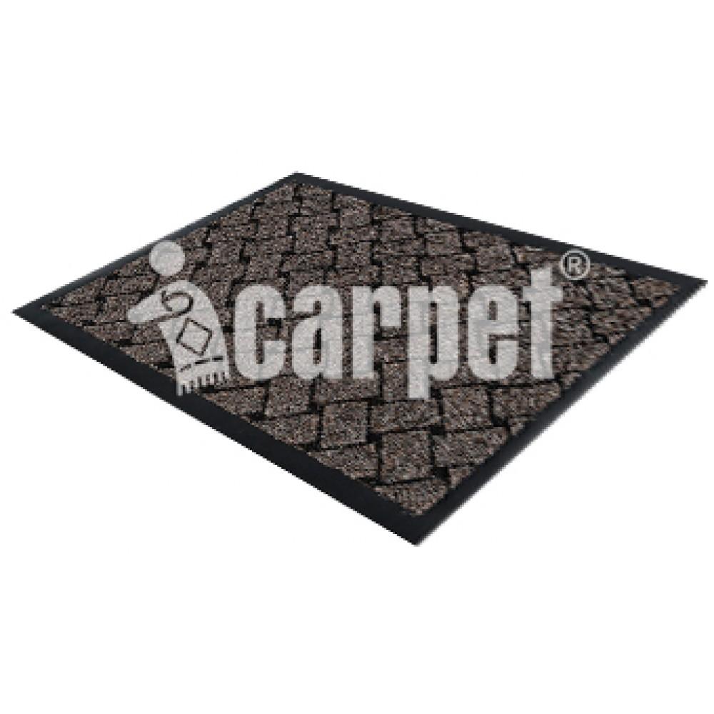 Коврик придверный влаговпитывающий Shahintex LUX ICARPET 60*90 00-00006314 коричневый