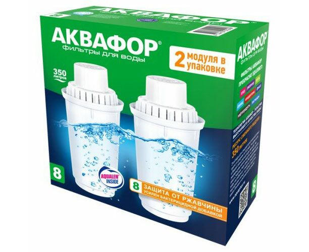 Набор картриджей 2 шт. АКВАФОР В100-8
