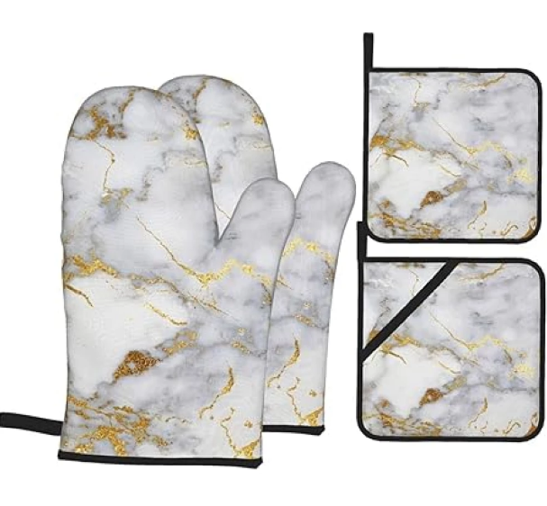 Прихватка+рукавица Мрамор RA-5208