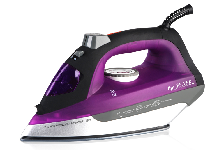 Утюг Centek CT-2329 фиолетовый/черный