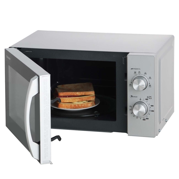 Печь СВЧ Sharp R2200RSL серебристый