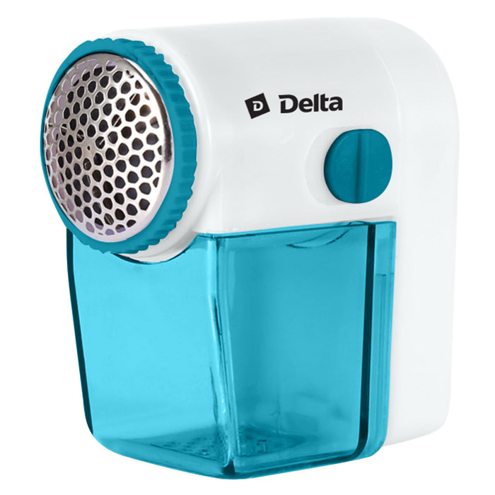 Машинка для стрижки катышков DL-256 белая с бирюзовым Delta