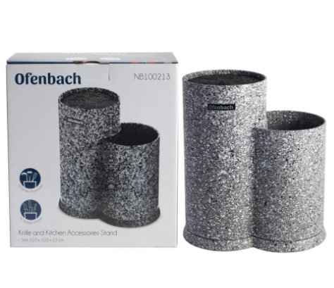 Подставка для ножей и кухонных принадлежностей двойная Ofenbach NB100213