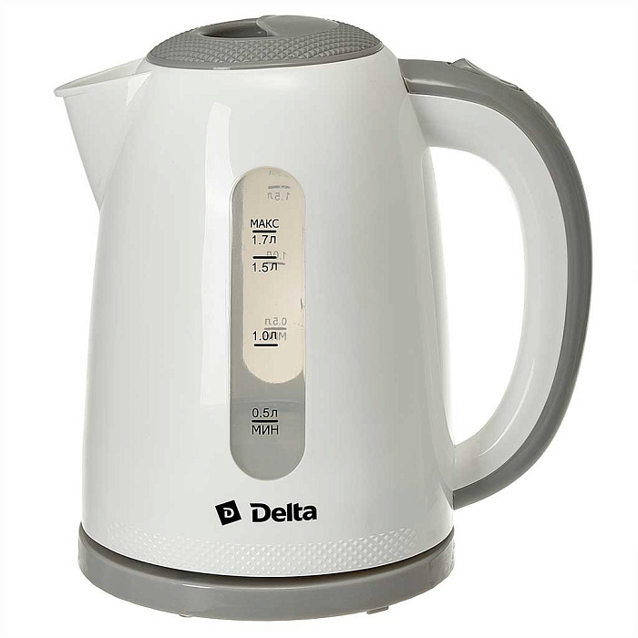 Электрочайник Delta DL-1106 белый серый