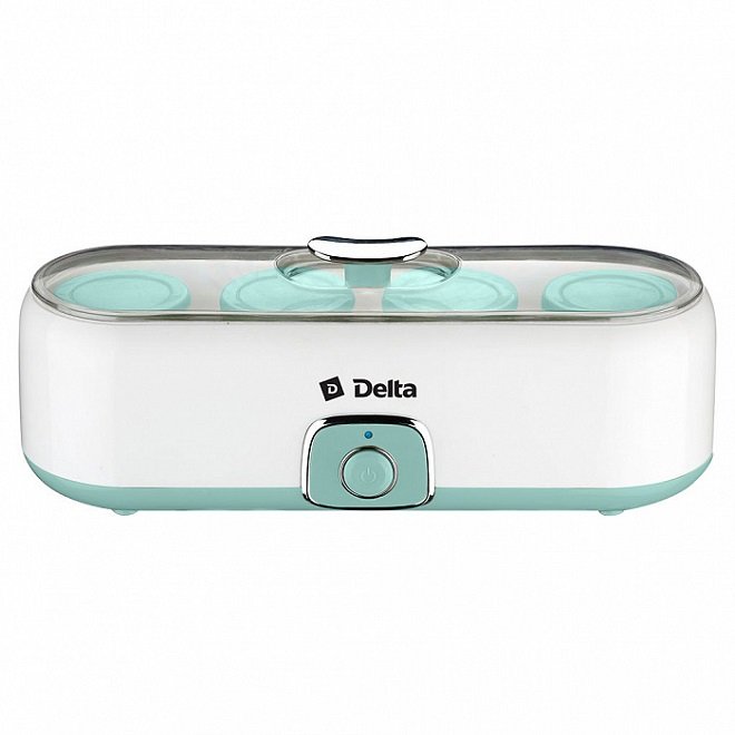 Йогуртница Delta DL-8402 белая с серо-зеленым