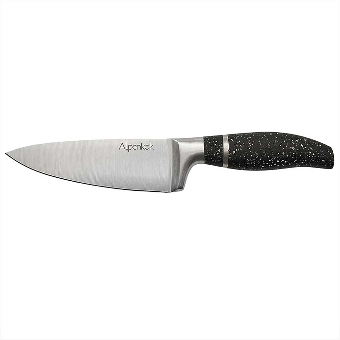 Нож поварской Alpenkok AK-2130/M Master черный гранит 15 см
