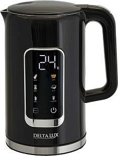 Чайник электрический 2200 Вт, 1,7 л DELTA LUX DE-1016 черный