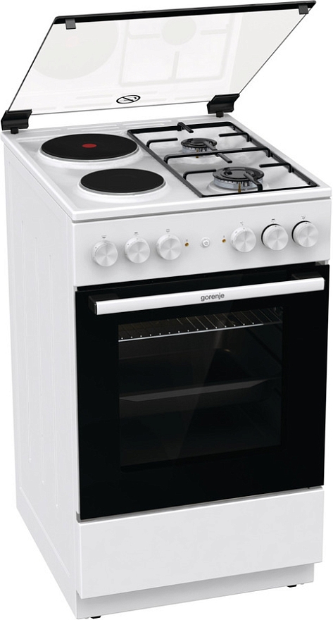 Плита комбинированная Gorenje GK5A11WG белый/черный