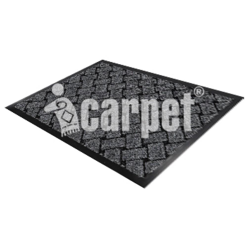 Коврик придверный влаговпитывающий Shahintex LUX ICARPET 60*90 00-00006313 серый