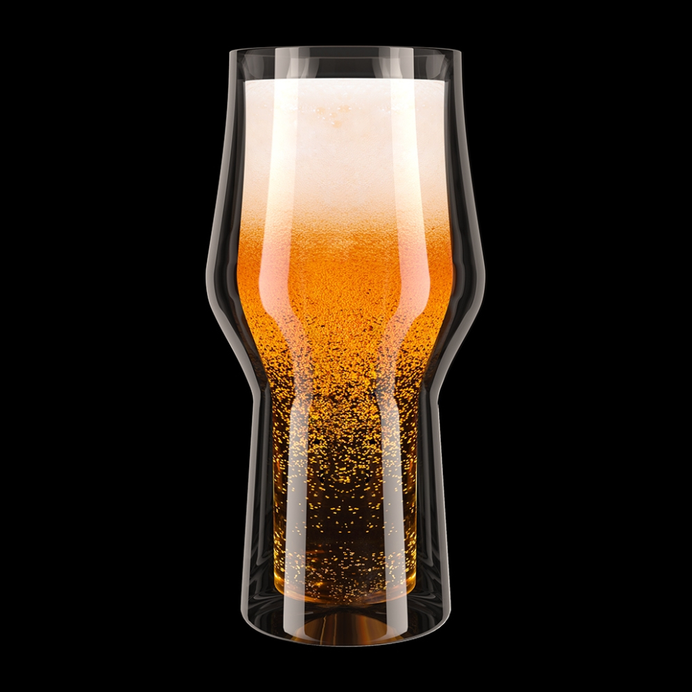 Бокал с двойными стенками 500 мл Birra Qwerty 74023