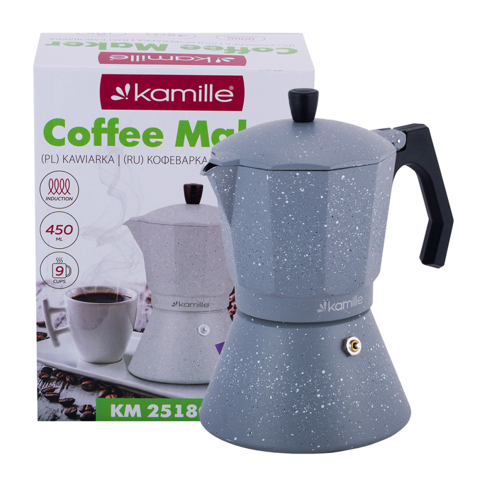 Гейзерная кофеварка Kamille KM-2518GR