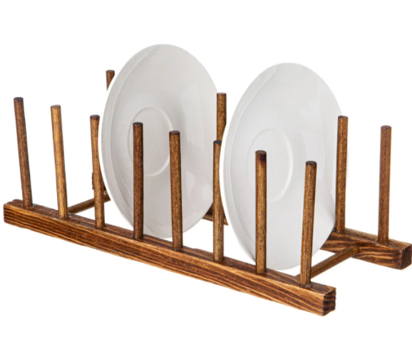 Подставка Для Посуды На 7 Мест, Натуральное Дерево. 09-1457