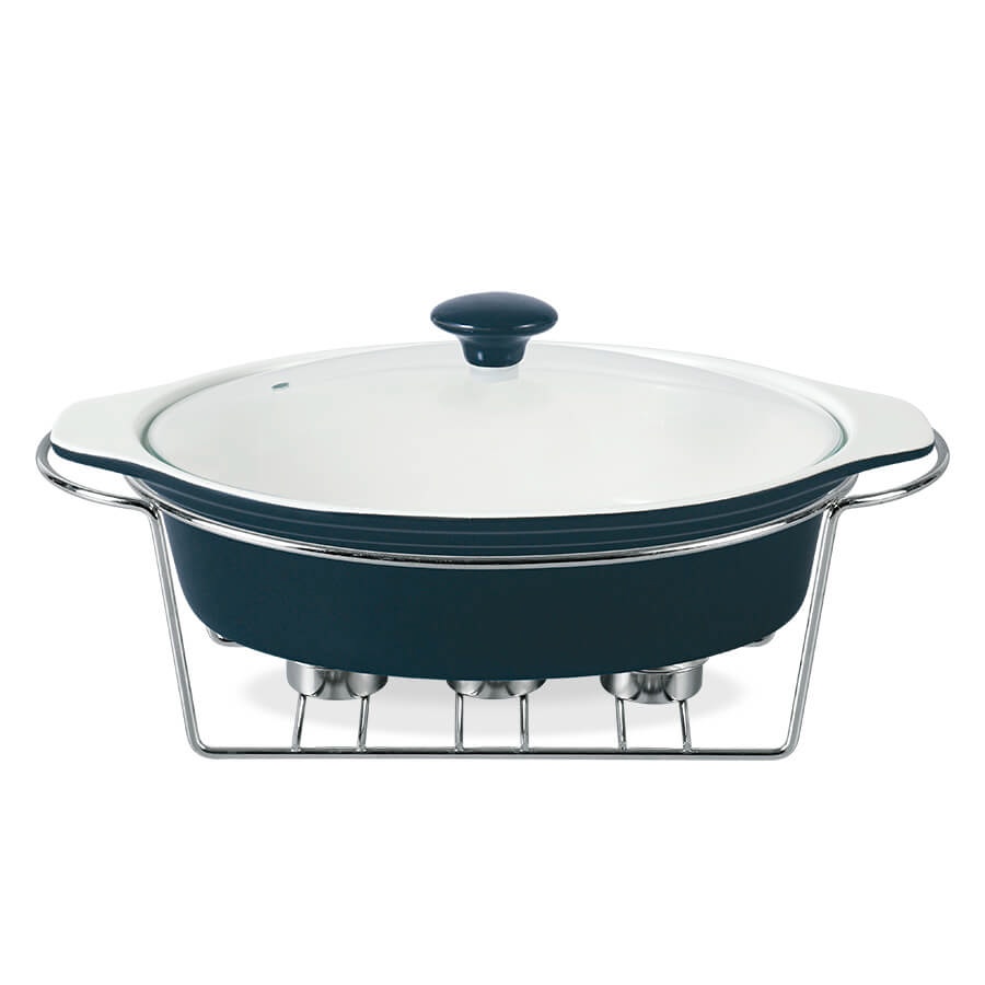 Мармит Maestro MR-11561-74 овал 37,5 см (черный)