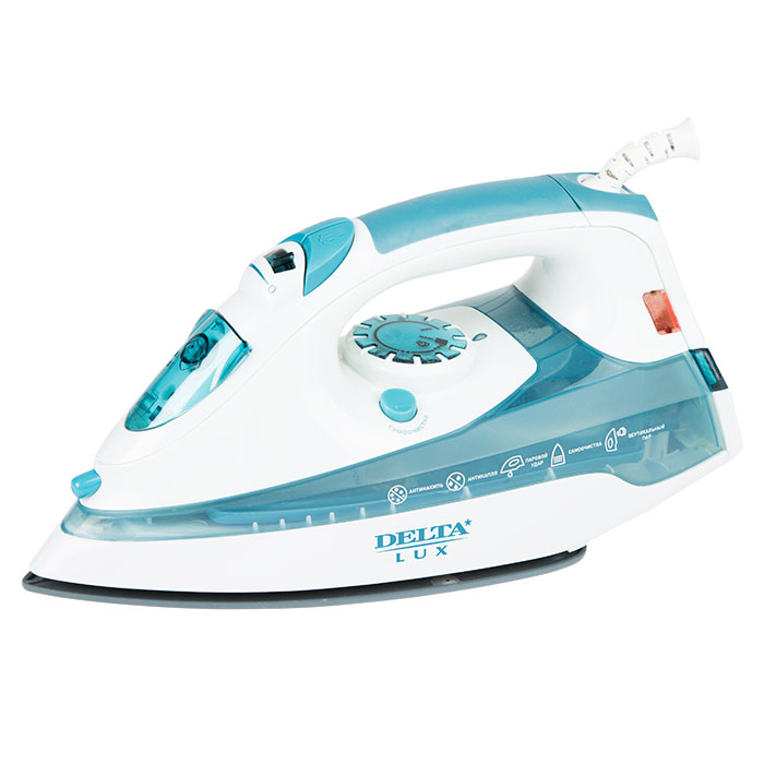 Утюг Delta LUX DL-710 белый/серо-голубой