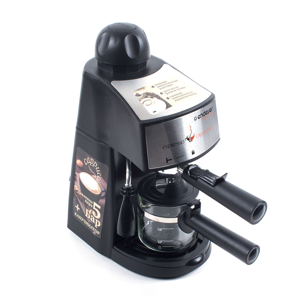 Кофеварка Endever Costa-1050 черный/сталь