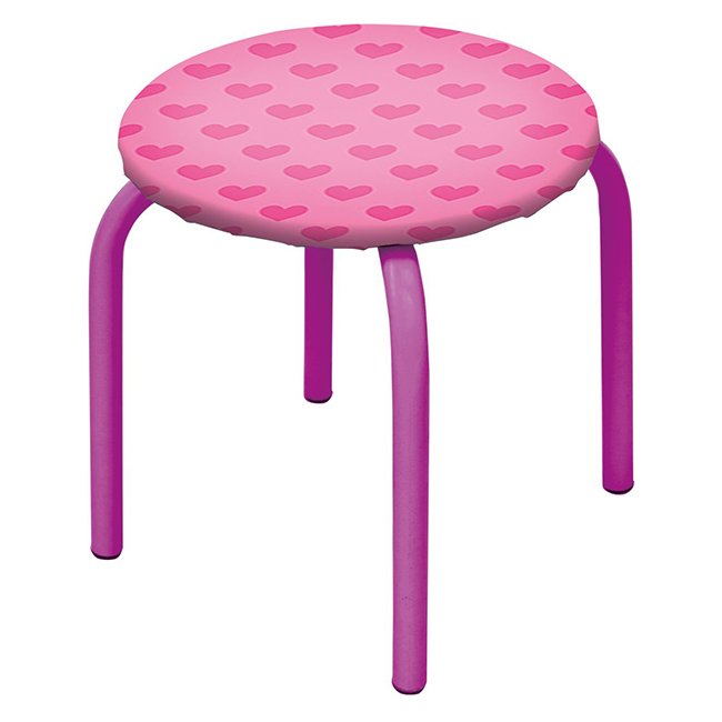 Стул детский Ника ТМ/2 (сердечки на розовом)